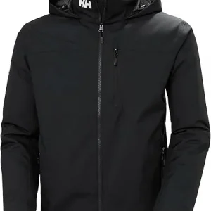 Helly-Hansen Crew Hooded Midlayer 2.0 Waterproof Jackets for Men with Insulated Windproof Sailing Fabric and Packable Hood